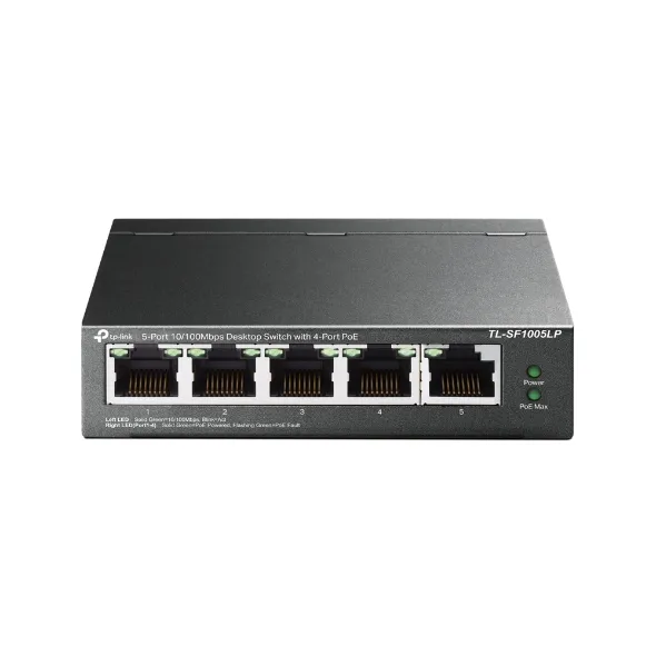 TP-Link TL-SF1005LP - Switch Máy Tính Để Bàn, 5 Cổng 10/100 Mbps với 4 Cổng PoE
