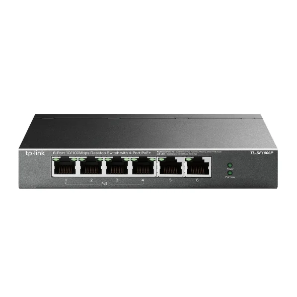 TP-Link TL-SF1006P - Switch Máy Tính Để Bàn, 6 Cổng 10/100 Mbps với 4 Cổng PoE+