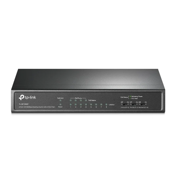 TP-Link TL-SF1008P - Switch Máy Tính Để Bàn, 8 Cổng 10/100 Mbps với 4 Cổng PoE+