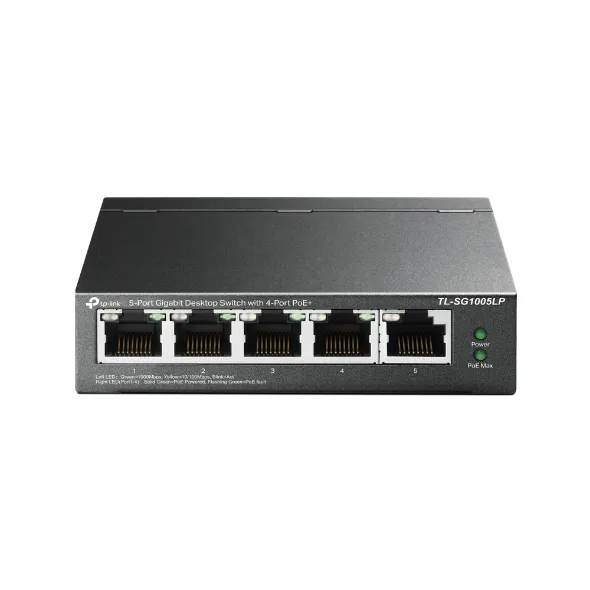 TP-Link TL-SG1005LP - Switch Máy Tính Để Bàn, 5 Cổng Gigabit với 4 Cổng