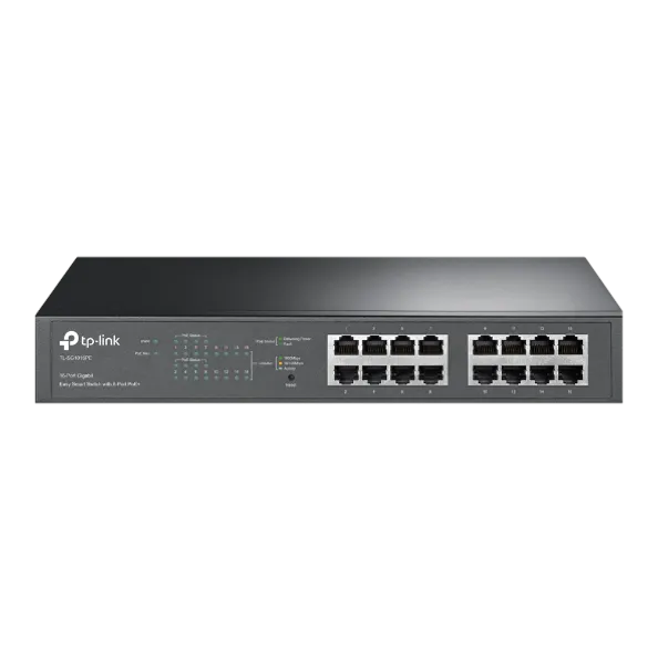 TP-Link TL-SG1016PE - Bộ Chuyển Mạch Thông Minh Dễ Dùng 16 Cổng Gigabit Với 8 Cổng PoE+