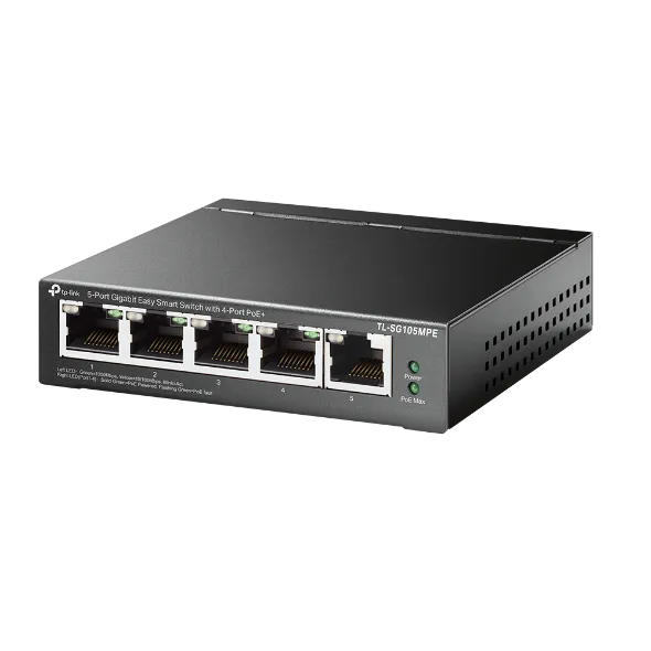 TP-Link TL-SG105MPE - Switch Easy Smart, 5 Cổng Gigabit với 4 Cổng PoE+