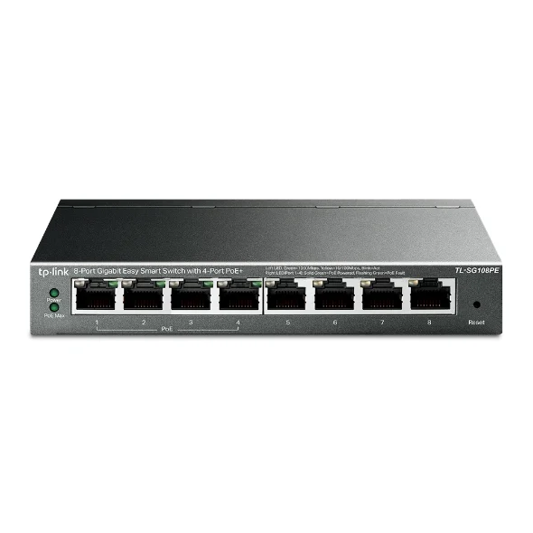 TP-Link TL-SG108PE - Switch Easy Smart, 8 cổng Gigabit với 4 cổng PoE+