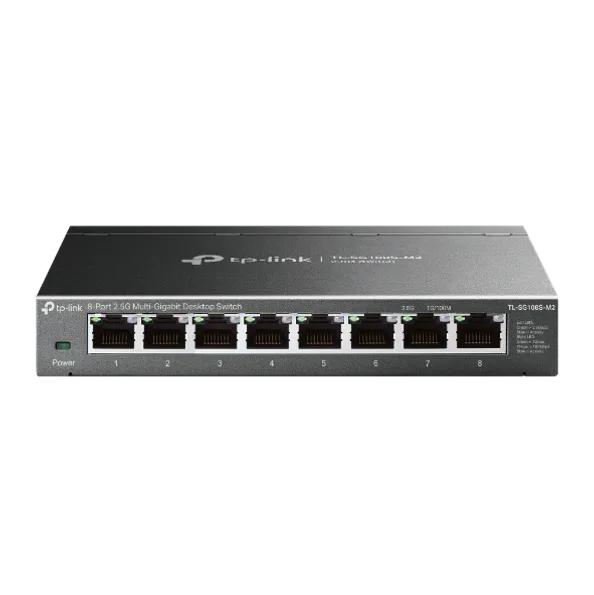 TP-Link TL-SG108S-M2 - Switch Máy Tính Để Bàn, 8 Cổng 2.5G Multi Gigabit