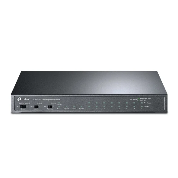 TP-Link TL-SL1311MP - Switch PoE+ 8 Cổng 10/100 Mbps, 3 Uplink Gigabit