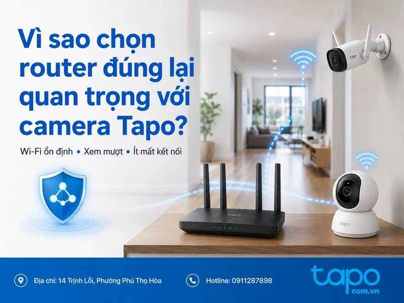 Vì sao chọn router đúng lại quan trọng với camera Tapo?