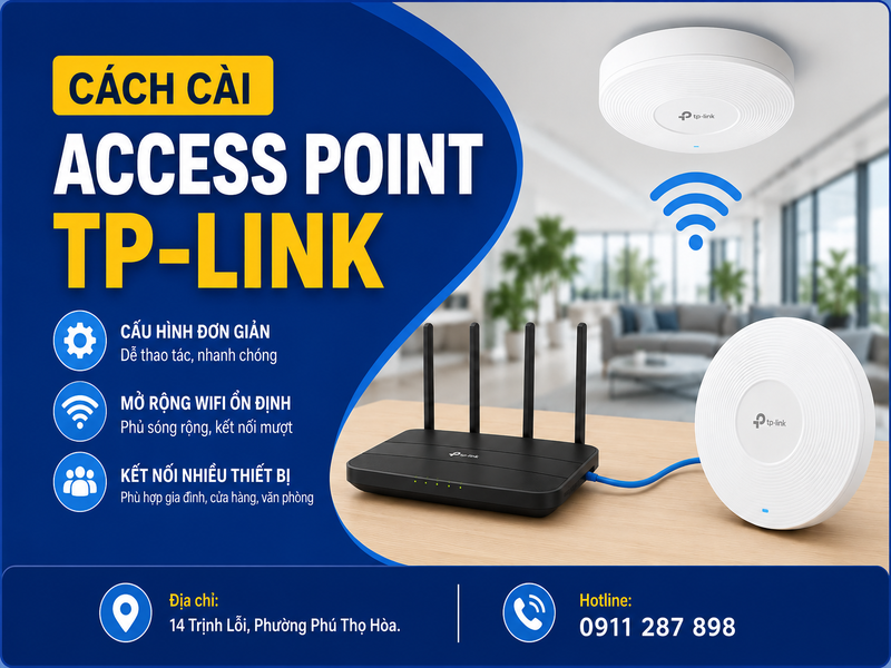 cách cài Access Point TP-Link