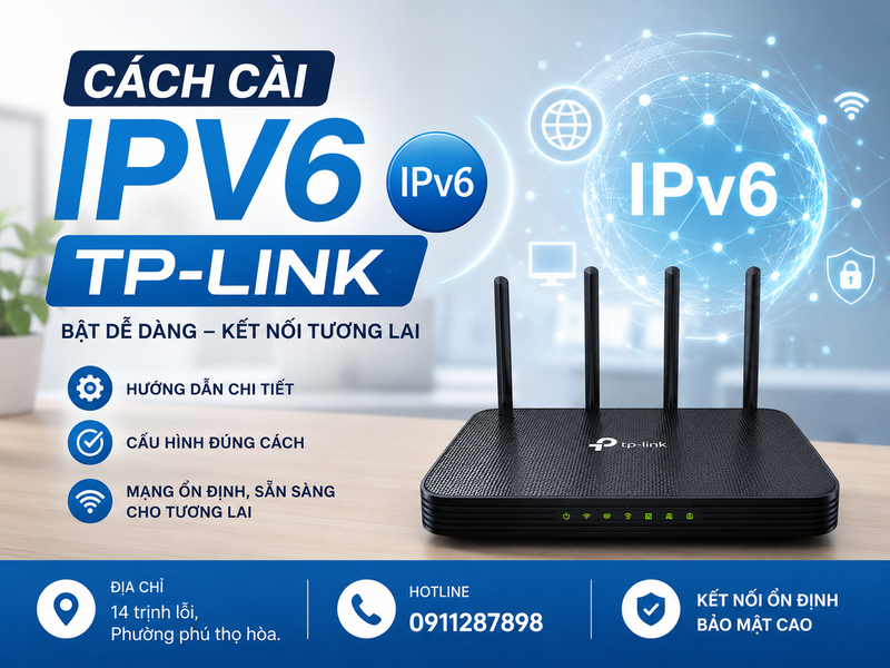 cách cài IPv6 TP-Link