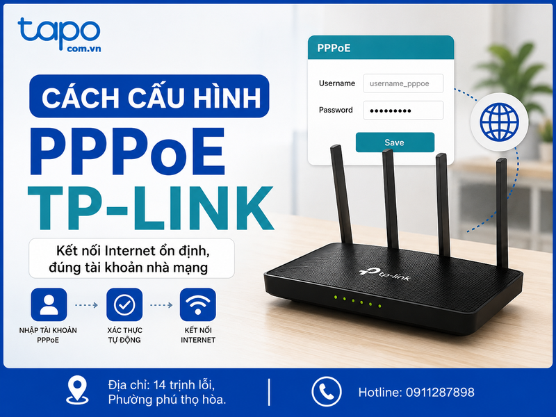 cách cấu hình PPPoE TP-Link