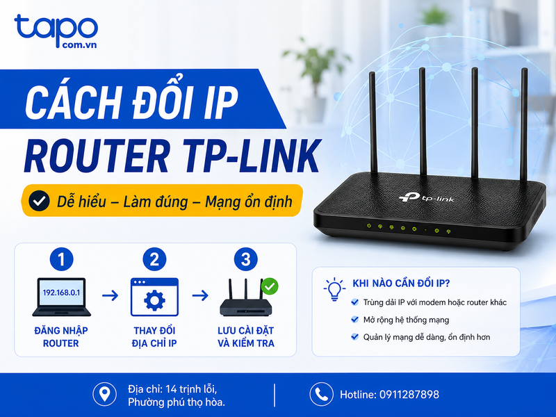 cách đổi IP router TP-Link