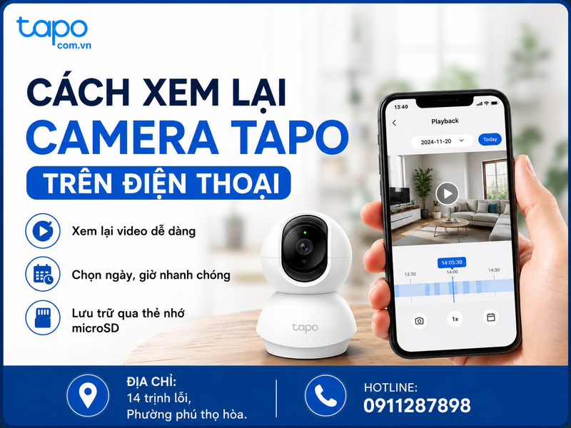 cách xem lại camera Tapo trên điện thoại