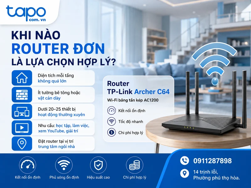 Khi nào router đơn là lựa chọn hợp lý?