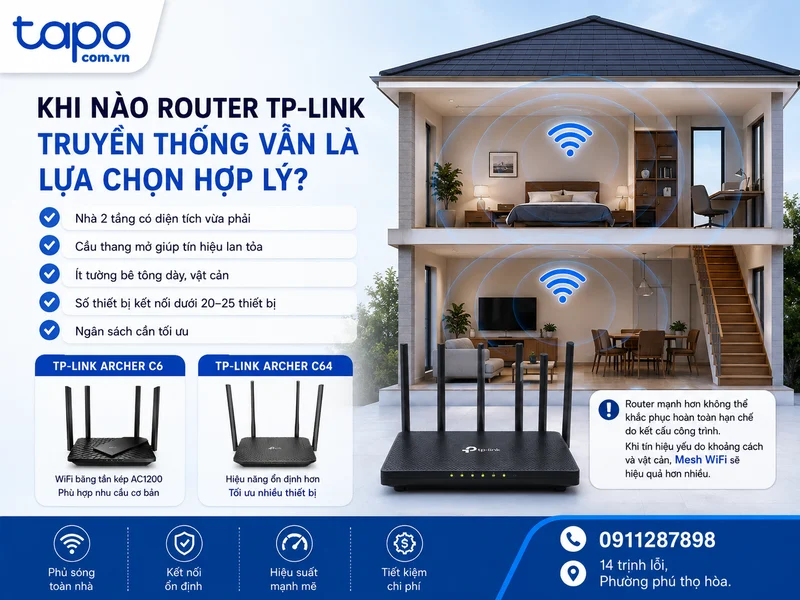 Khi nào router TP-Link truyền thống vẫn là lựa chọn hợp lý?