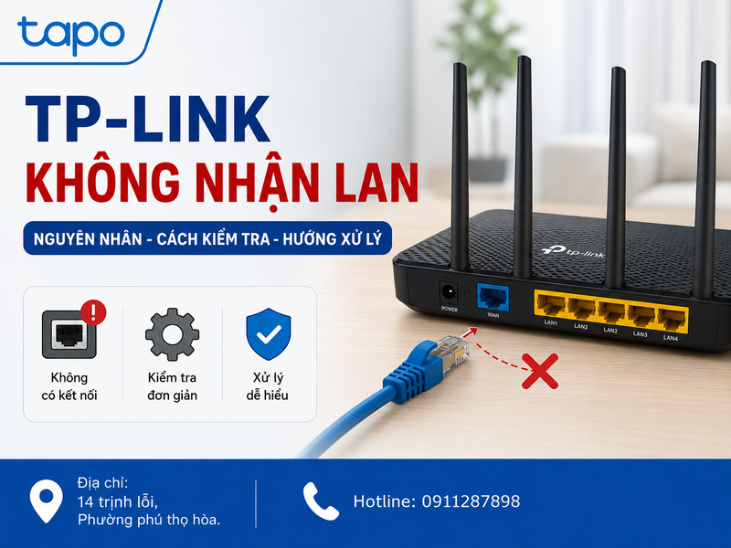 TP-Link không nhận LAN