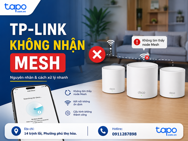 TP-Link không nhận mesh