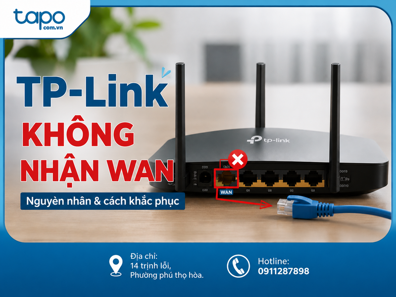 TP-Link không nhận WAN