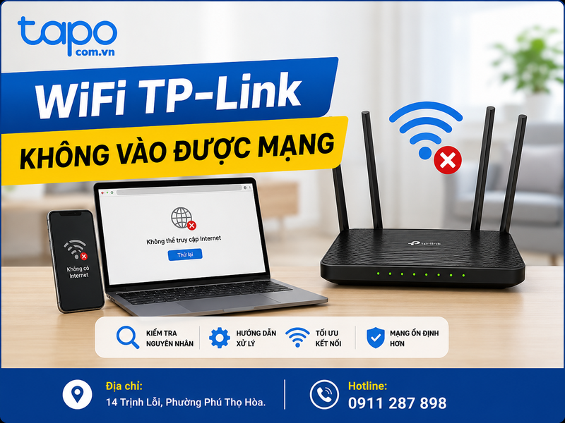 WiFi TP-Link không vào được mạng