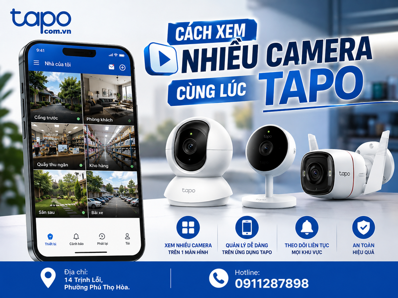 cách xem nhiều camera Tapo cùng lúc