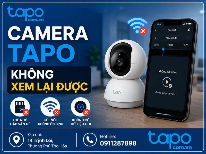 Camera Tapo không xem lại được: Nguyên nhân và cách xử lý