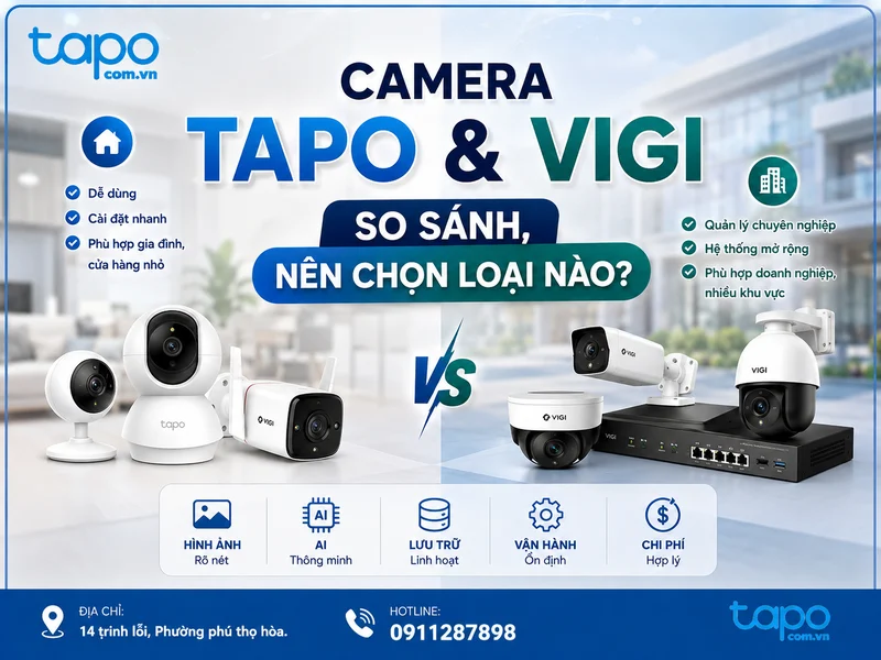 Camera Tapo và VIGI: So sánh, nên chọn loại nào?