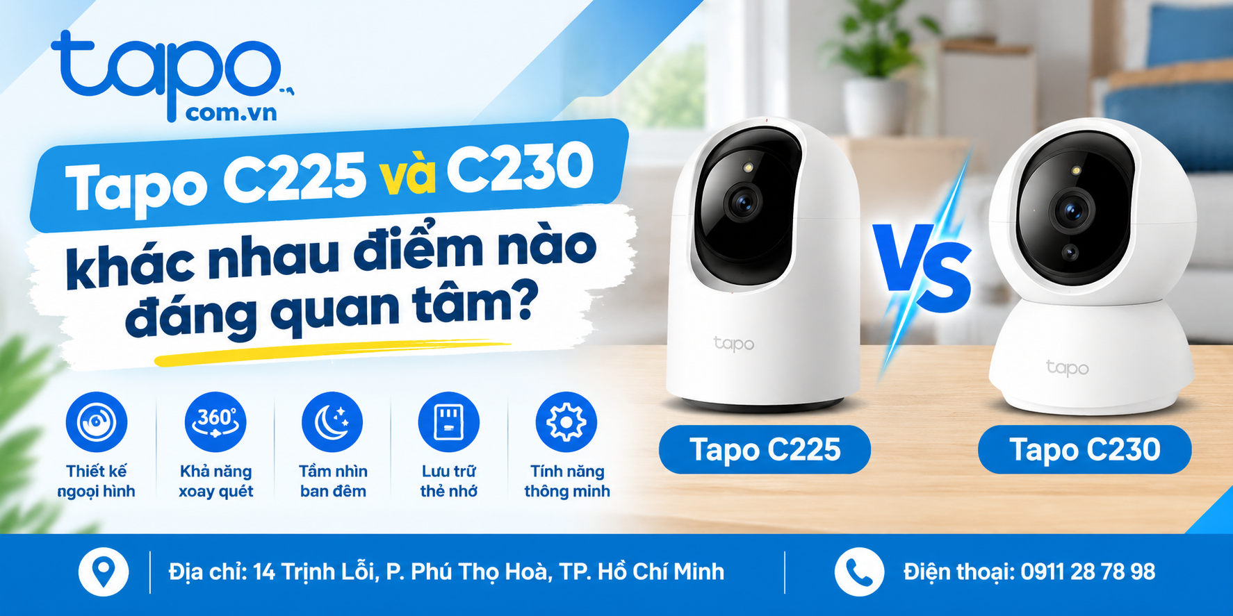 Tapo C225 và C230 khác nhau điểm nào đáng quan tâm?