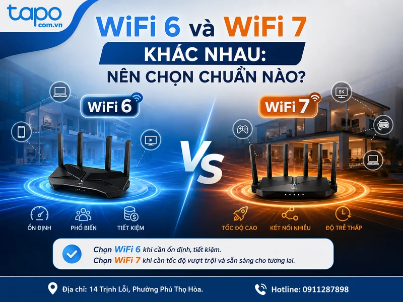 WiFi 6 và WiFi 7 khác nhau: Nên chọn chuẩn nào?
