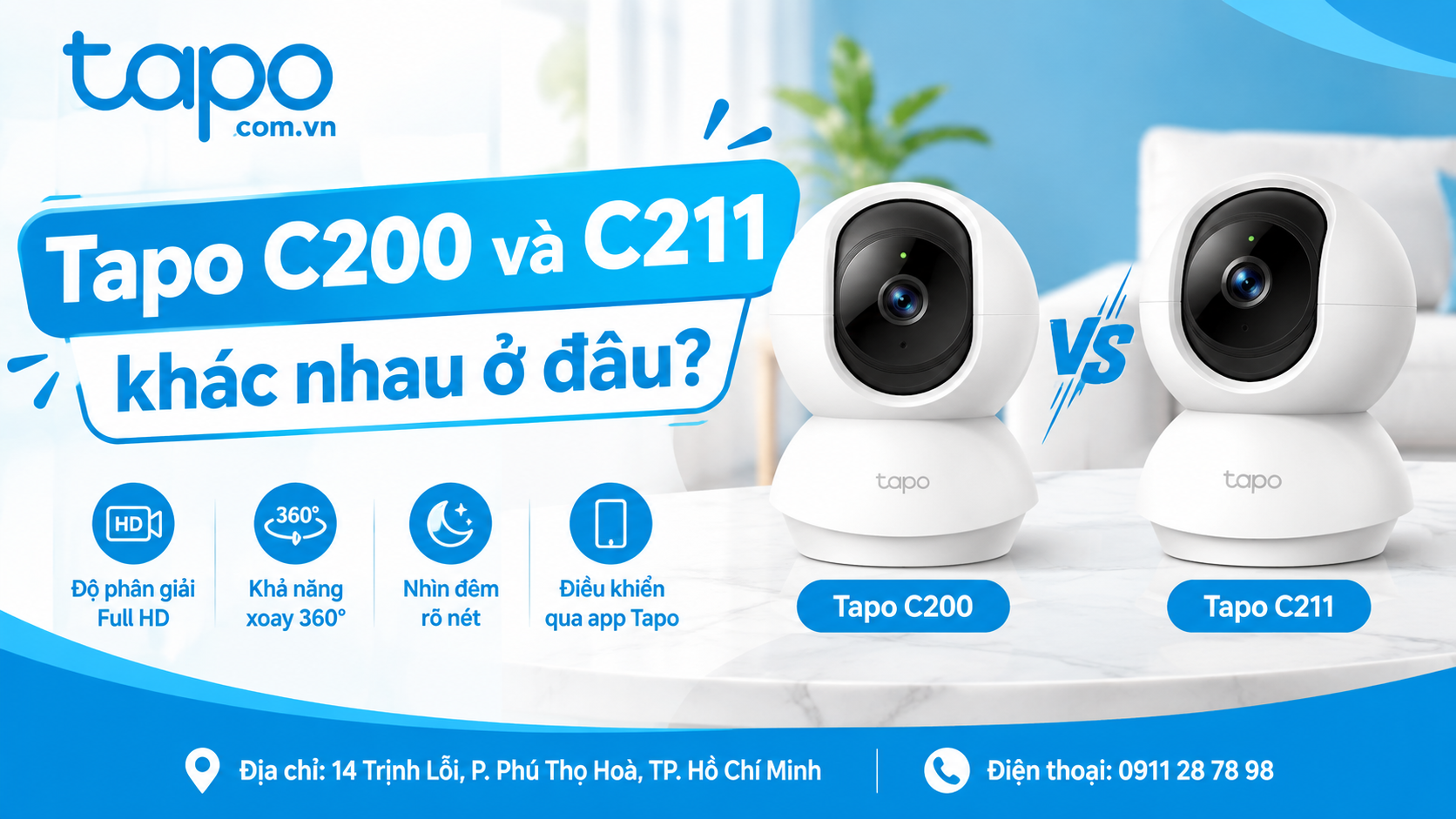 Tapo C200 và C211 khác nhau ở đâu?
