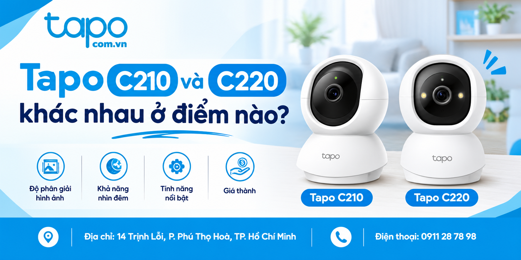 Tapo C210 và C220 khác nhau ở điểm nào?
