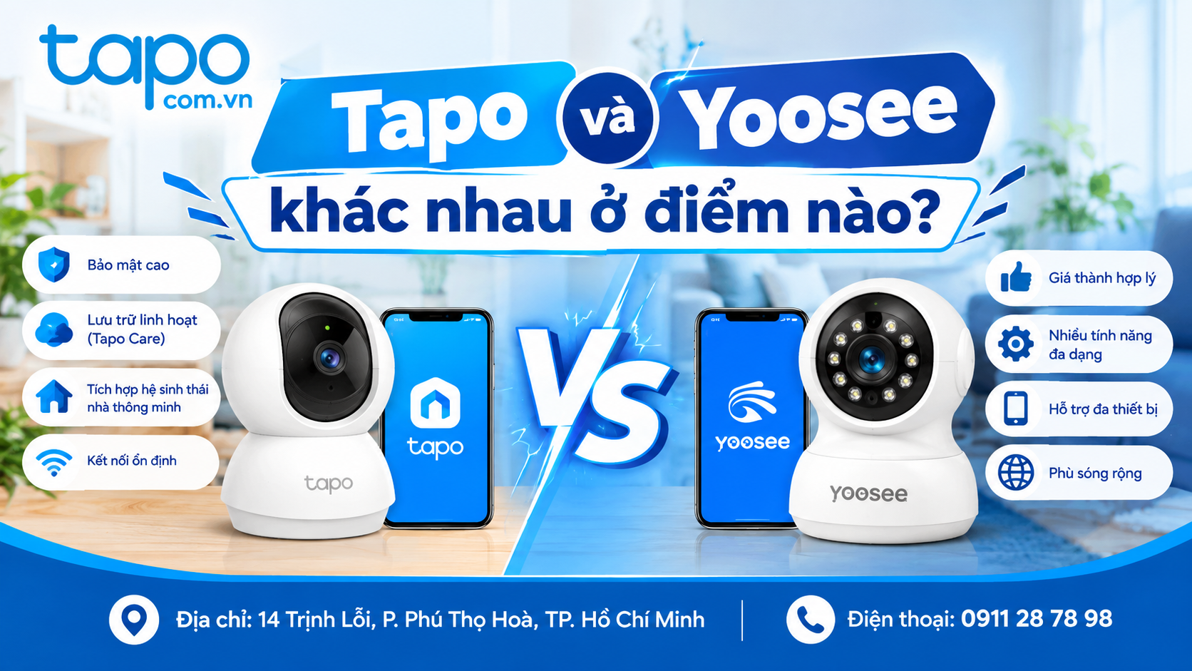 Tapo và Yoosee khác nhau ở điểm nào?