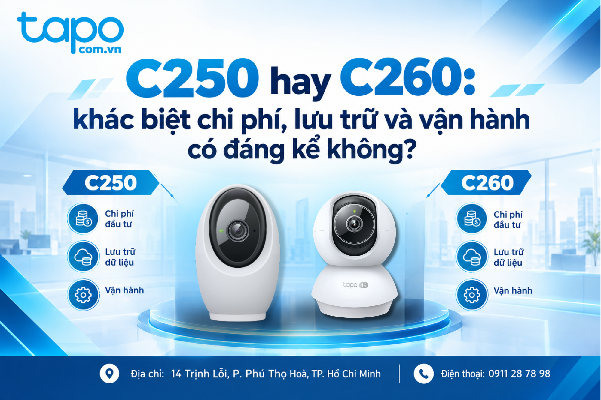 C250 hay C260: khác biệt chi phí, lưu trữ và vận hành có đáng kể không?