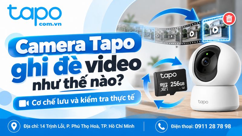 Camera Tapo ghi đè video như thế nào? Cơ chế lưu và kiểm tra thực tế
